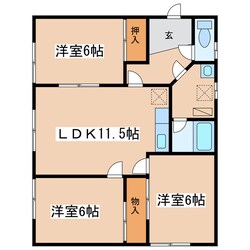 第二白百合ハイツの物件間取画像